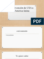 Intervención de USA A América Latina