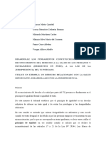 Derecho A La Salud de Los Peruanos y Extranjeros