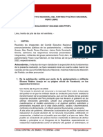 RESOLUCIÓN 002-2023 Sobre Expulsión de Cuatro Congresistas de Perú Libre