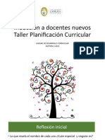 Inducción - Taller Planificación Curricular