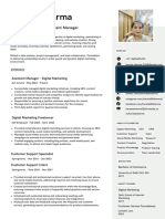 Harsha Sharma Digital Marketing Manager Resume