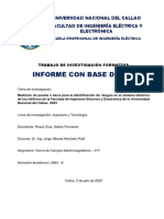 Informe Con Base Datos: Universidad Nacional Del Callao Facultad de Ingeniería Eléctrica Y Electrónica