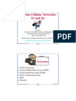 Wireless Cellular Networks: 1G and 2G