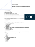 Plant Physiology Model Exam # 30 Questions