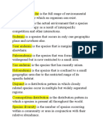 Biogeography Revision