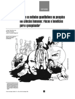 FALCÃO, Jorge T. R. RÉGNIER, Jean-Claude. Sobre Os Métodos Quantitativos Na Pesquisa em Ciências Humanas