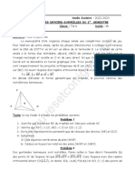 1ER DEVOIR DU 1ER SEMESTRE MATHÉMATIQUES Tle D 2022-2023 CEG GOHO