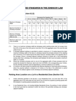 3 - Driveway Related Standards in The Zoning by Law