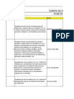 Plan de Trabajo Comite de Cultura y Civismo