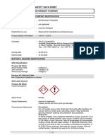 CF Detergent Powder MSDS