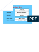 Mean Percentage Score Template