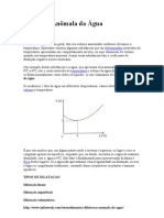 Dilatação Anômala Da Água