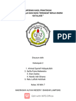 Laporan Hasil Praktikum PH Dan Suhu Terhadap Kerja Enzim Katalase (1) - 1