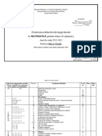 Plan de Lunga Durata La Matematică CL A 10 An 2022-2023