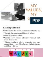 Lesson 2 - My Values, My Guide