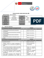 Ficha de Monitoreo Del Buen Inicio Del Año Escolar