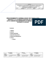 Gto Pno-Sr-014 Denuncia A La Autoridad Sanitaria de Todo Hecho, Acto U Omision Que Represente Un Riesgo o Provoque Un Daño A La Salud