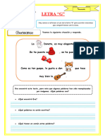 Ficha-Escribimos Oraciones Con La Letra G