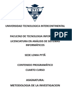 Metodologia de La Investigacion