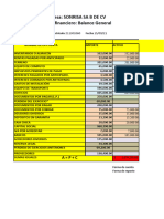 AP y Balance Gerneral Empresa Sonrisa Sa B de CV