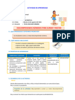 16 Martes Sesion 2 Matematica Descomponemos Números para Sumar y Restar Refuerzo