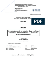 Optimisation de La Formulation D'une Confiture À Base de La Figue de Barbarie ''O. Ficus India''Par Le Plan D'expérience