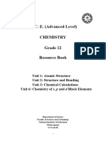 Grade 12 - Chemistry Resource Book - General & Inorganic Chemistry (Unit 1, 2, 3 & 6) - English