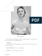 1955 Rose Yoke Blouse Crochet Instruction