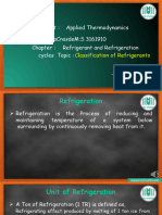 Classification of Refrigerants