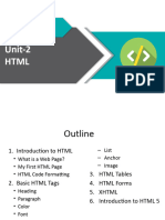 WD PPT HTML Unit-2