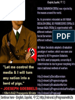 Propaganda, Social Darwinism, Progressivism, & NAZIs