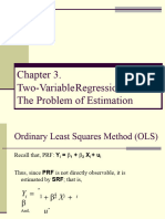 Two-Variable Regression Model - The Problem of Estimation