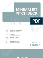 Blue Minimalist Business Pitch Deck Presentation