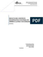 Inpacto Del Contexto Sociopolitico Cultural en América Latina y en Venezuela