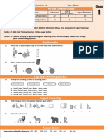 IMO Class 1 Sample Paper