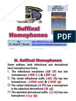 Suffixal Homophones - Dr. Shadia Yousef Banjar