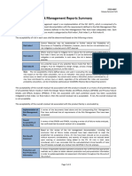 Risk Management Reports Summary