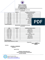 Kindergarten Class Program Sy 2023 2024