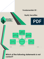 Fundamentals of Equity Securities 2018