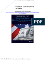 Test Bank For Government and Not For Profit Accounting 8th by Granof