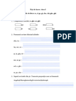 Fisa de Lucru Grupurile de Litere