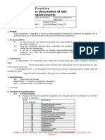 Procédure de Contrôle Des Documents