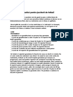 Rutină de Gimnastică Pentru Jucătorii de Fotbal