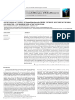 Antifungal Activities of Camellia Sinensis Crude Extract, Mixture With Milk, On Selected Pathogenic and Mycotoxic Fungi