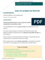 Fazenda Sustentável - Saiba Como Fazer Um Projeto