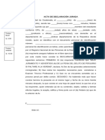 Declaración Jurada Facultad Ciencias Jurídicas y Sociales