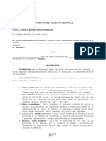 Muestra de Contrato de Empleado Regular