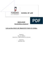 Legalisation of Prostitution in India: Moot Court BA LLB (Hons.) Semester II