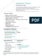 Chandrakant Resume File