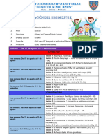 Programación Del Iii Bimestre 5 Años